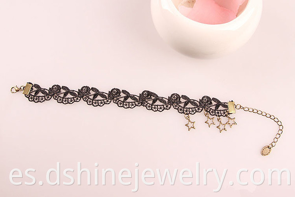 Star Charm Lace Anklet For Women